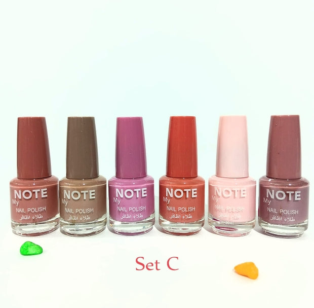 6-Piece Nail Paint Set – Vibrant Colors for Every Mood 💅✨