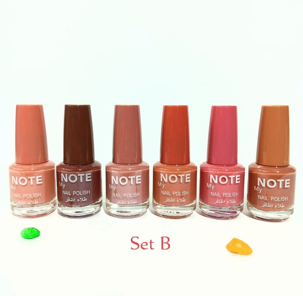 6-Piece Nail Paint Set – Vibrant Colors for Every Mood 💅✨