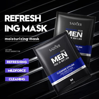 SADOER Men’s Refreshing & Moisturizing Sheet Mask