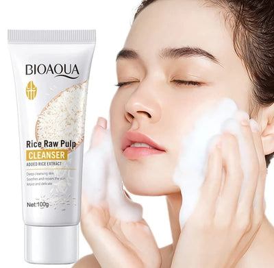 Bioaqua Rice Cleanser – Brightening & Nourishing Face Wash 🌾✨