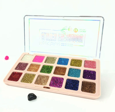 ✨ Glitter Eyeshadow Palette – Highly Pigmented & Long-Lasting Sparkle