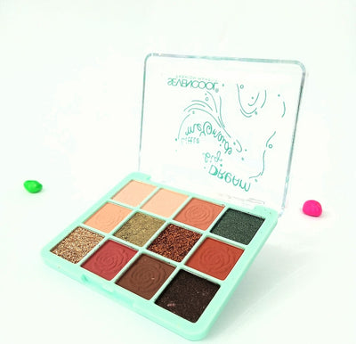 ✨ 12 Color Eyeshadow Palette – Pigmented & Blendable Shades ✨