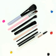 🎀 9 Pcs Mix Makeup Brush Set – Flawless Makeup Tools 🎀