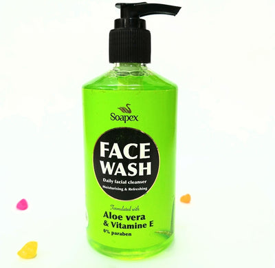 🌿 Soapex Face Wash Aloe Vera & Vitamin E – Gentle Cleanse & Hydration