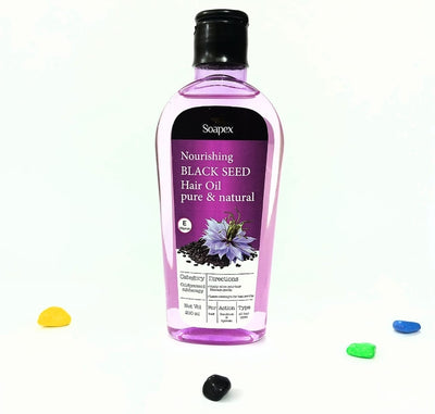 🌿 Soapex Black Seed Hair Oil – Strong Roots & Healthy Shine