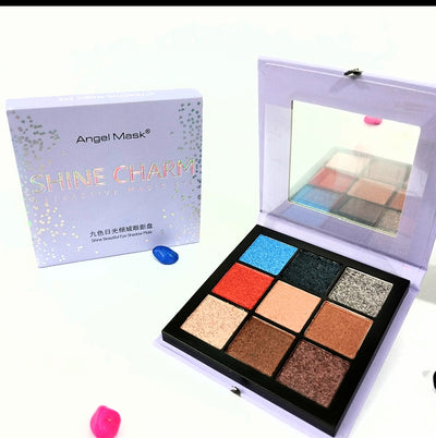 👁️ 9 Color Eyeshadow Palette – Compact, Vibrant & Glam Looks