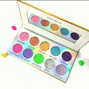 ✨ Shimmer Glitter Eyeshadow Palette – Sparkle & Shine All Day