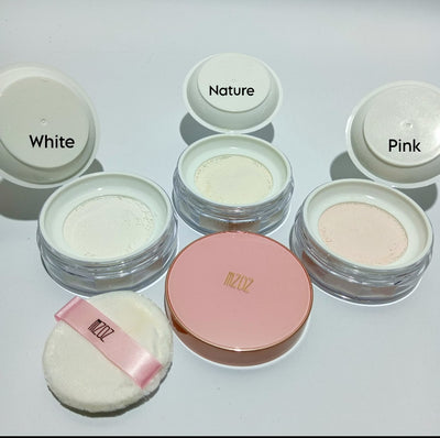 🌸 3H Loose Powder Set – White, Nature & Pink Shades